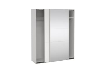 Takeru Garderobe med Speil 179x221 cm - Hvit - Oppbevaring - Garderober & garderobesystem