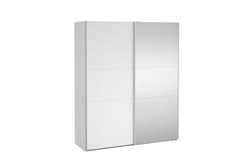 Takeru Garderobe med Speil 179x221 cm - Hvit - Oppbevaring - Garderober & garderobesystem