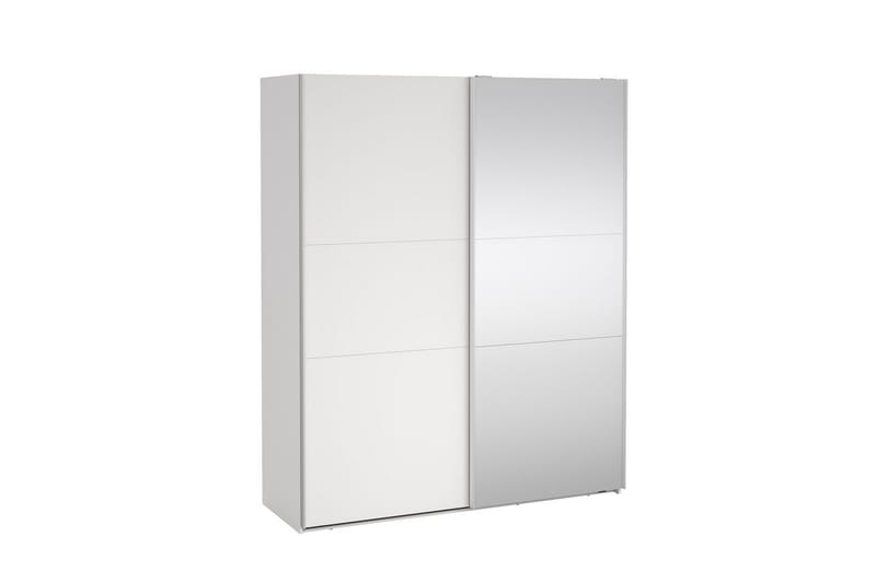 Takeru Garderobe med Speil 179x221 cm - Hvit - Oppbevaring - Garderober & garderobesystem