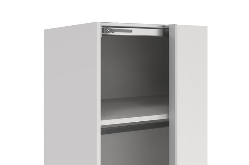 Takeru Garderobe med Speil 179x221 cm - Hvit - Oppbevaring - Garderober & garderobesystem