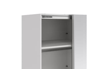 Takeru Garderobe med Speil 244x220 cm - Hvit - Oppbevaring - Garderober & garderobesystem