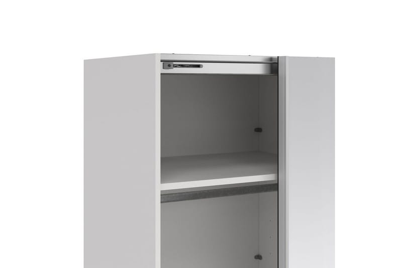 Takeru Garderobe med Speil 244x220 cm - Hvit - Oppbevaring - Garderober & garderobesystem