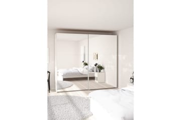 Takeru Garderobe med Speil 244x220 cm - Hvit - Oppbevaring - Garderober & garderobesystem