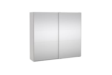 Takeru Garderobe med Speil 244x220 cm - Hvit - Oppbevaring - Garderober & garderobesystem