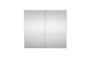 Takeru Garderobe med Speil 244x220 cm - Hvit - Oppbevaring - Garderober & garderobesystem