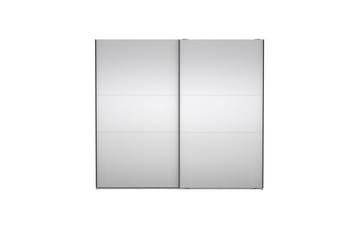 Takeru Garderobe med Speil 244x220 cm - Natur - Oppbevaring - Garderober & garderobesystem