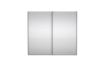 Takeru Garderobe med Speil 244x220 cm - Natur - Oppbevaring - Garderober & garderobesystem