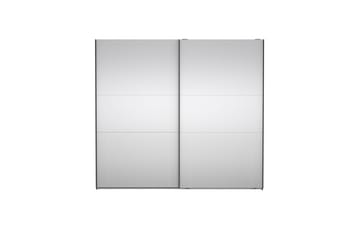 Takeru Garderobe med Speil 244x220 cm - Svart - Oppbevaring - Garderober & garderobesystem