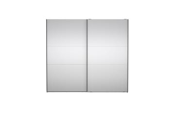 Takeru Garderobe med Speil 244x220 cm - Svart - Oppbevaring - Garderober & garderobesystem