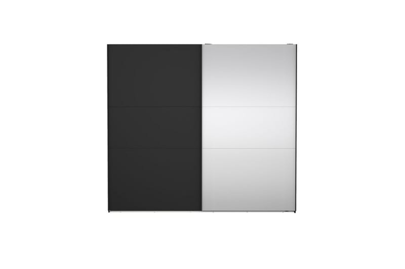 Takeru Garderobe med Speil 244x221 cm - Askgrå - Oppbevaring - Garderober & garderobesystem