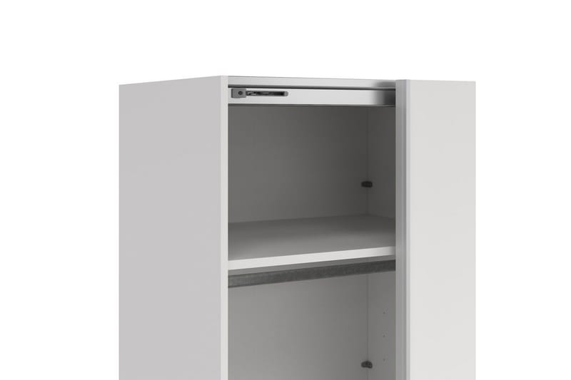 Takeru Garderobe med Speil 244x221 cm - Hvit - Oppbevaring - Garderober & garderobesystem