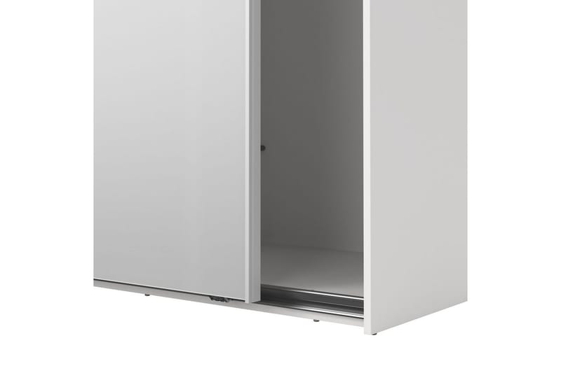 Takeru Garderobe med Speil 244x221 cm - Hvit - Oppbevaring - Garderober & garderobesystem