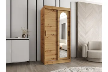 Tallmo Garderobe Med Speil 100x200 cm - Oppbevaring - Garderober & garderobesystem