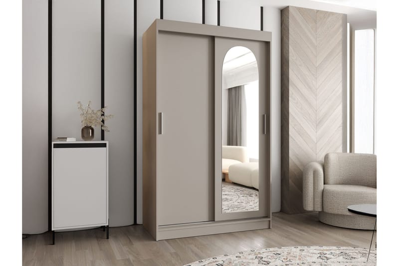 Tallmo Garderobe Med Speil 120x200 cm - Oppbevaring - Garderober & garderobesystem