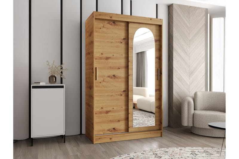 Tallmo Garderobe Med Speil 120x200 cm - Oppbevaring - Garderober & garderobesystem