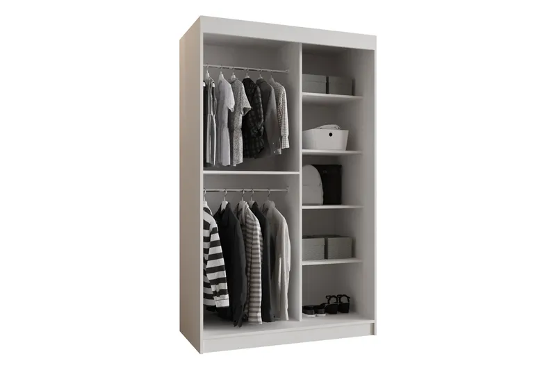 Tallmo Garderobe Med Speil 120x200 cm - Oppbevaring - Garderober & garderobesystem
