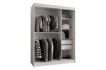 Tallmo Garderobe Med Speil 150x200 cm - Brun - Oppbevaring - Garderober & garderobesystem