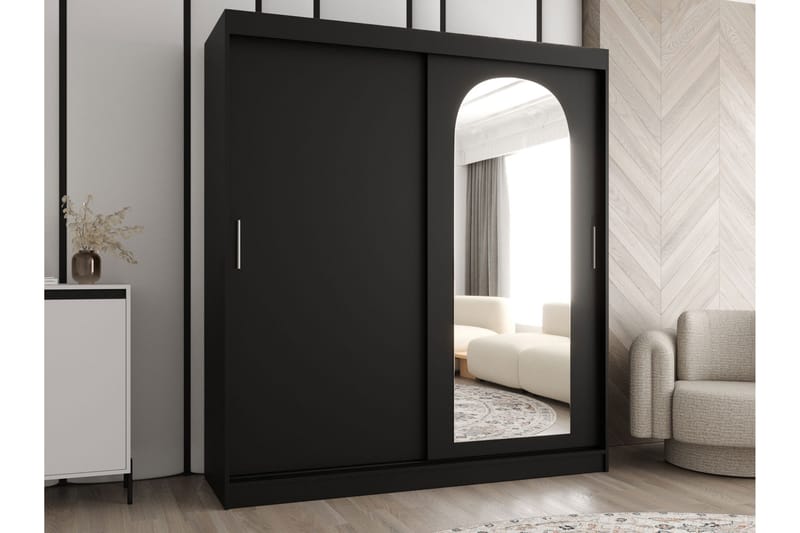 Tallmo Garderobe Med Speil 180x200 cm - Oppbevaring - Garderober & garderobesystem
