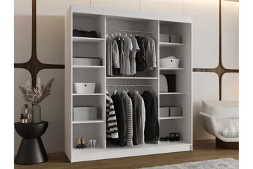 Tallmo Garderobe Med Speil 180x200 cm - Oppbevaring - Garderober & garderobesystem