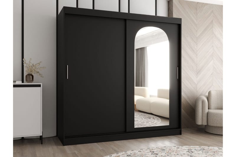 Tallmo Garderobe Med Speil 200x200 cm - Oppbevaring - Garderober & garderobesystem