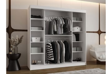 Tallmo Garderobe Med Speil 200x200 cm - Oppbevaring - Garderober & garderobesystem
