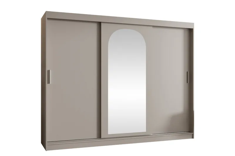 Tallmo Garderobe Med Speil 250x200 cm - Brun/Beige - Oppbevaring - Garderober & garderobesystem