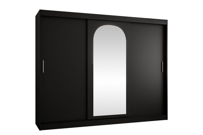 Tallmo Garderobe Med Speil 250x200 cm, Hvit/Grå