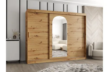 Tallmo Garderobe Med Speil 250x200 cm - Oppbevaring - Garderober & garderobesystem