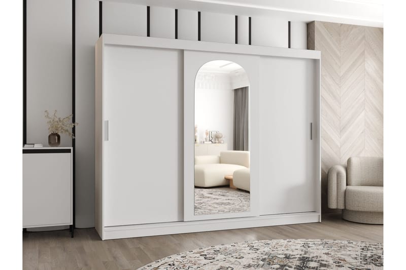 Tallmo Garderobe Med Speil 250x200 cm - Oppbevaring - Garderober & garderobesystem