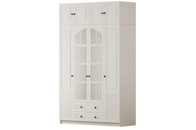 Talren Garderobe 140x240 cm, Matt Hvit