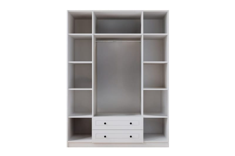 Talren Garderobe 140x240 cm - Matt Hvit - Oppbevaring - Garderober & garderobesystem