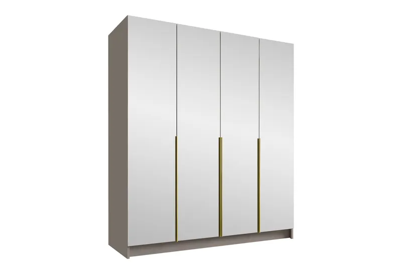 Vadstena Garderob med Speil 200 cm, Kashmir/Gull