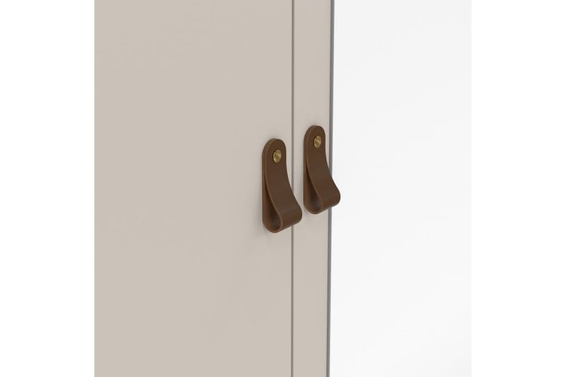 Vallvidera Garderobe med Speil 150x199 cm - Beige - Oppbevaring - Garderober & garderobesystem