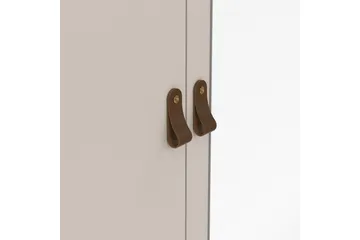 Vallvidera Garderobe med Speil 150x199 cm - Beige - Oppbevaring - Garderober & garderobesystem