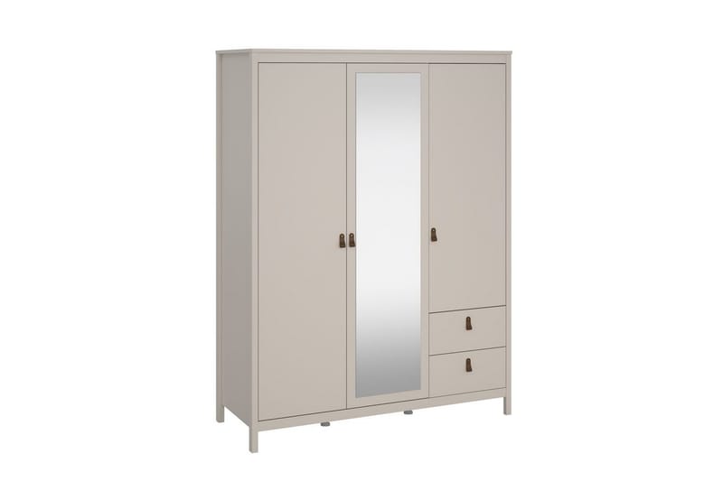 Vallvidera Garderobe med Speil 150x199 cm - Beige - Oppbevaring - Garderober & garderobesystem