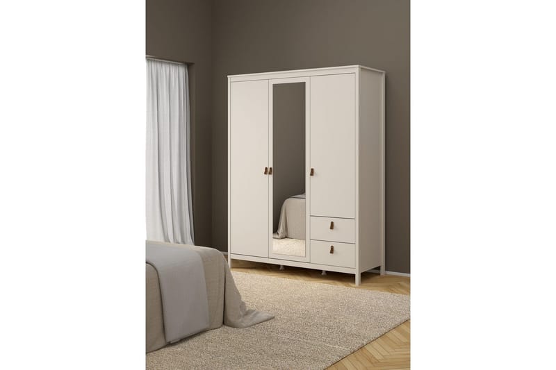 Vallvidera Garderobe med Speil 150x199 cm - Beige - Oppbevaring - Garderober & garderobesystem
