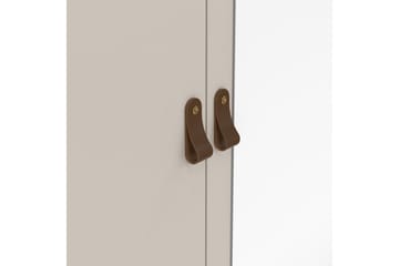 Vallvidera Garderobe med Speil 150x199 cm - Beige - Oppbevaring - Garderober & garderobesystem