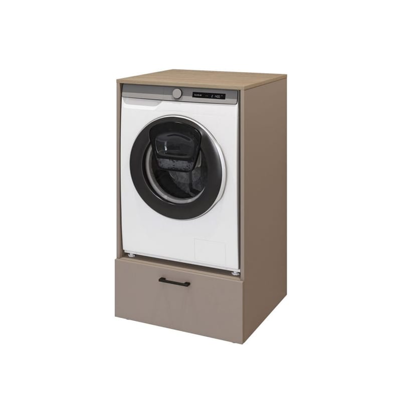 Vaskemaskin/tørketrommel-skap Rosa med 1 skuff - Oppbevaring - Oppbevaring til baderom