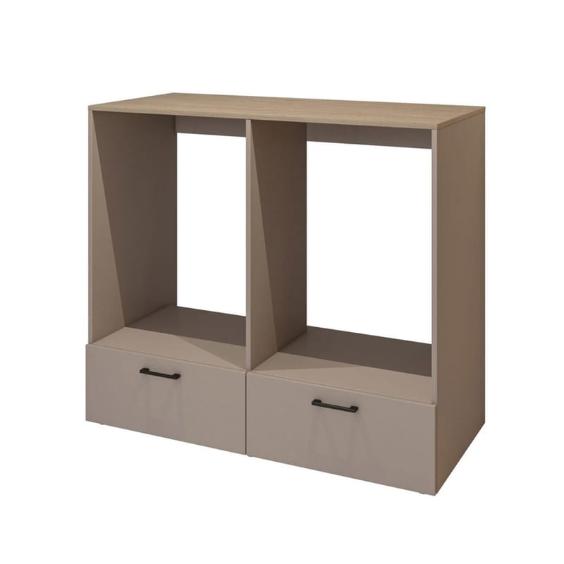 Vaskemaskin/tørketrommel-skap Rosa med 2 skuffer, Congo - Oljet eik