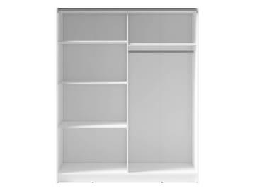 Veylan Garderobeskap med speil 201x199 cm - svart - Oppbevaring - Garderober & garderobesystem