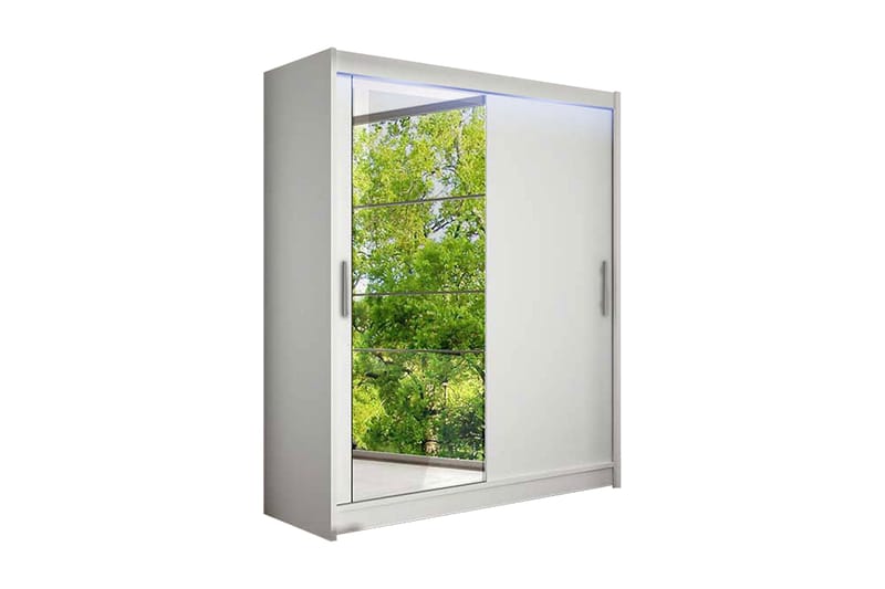 Westa Garderob 150x58x200 cm - Hvit - Oppbevaring - Garderober & garderobesystem