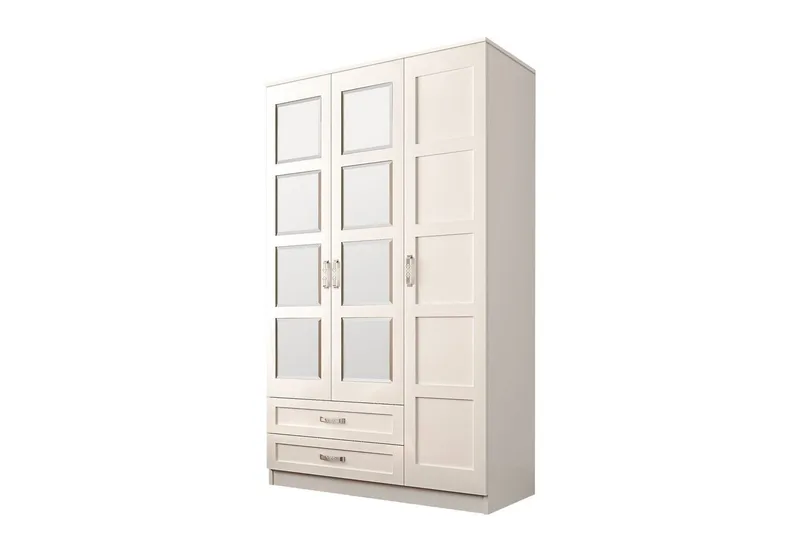 Zyricon Garderobe 105x184 cm, Matt Hvit