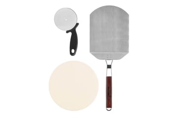 Pizzabakesett Mustang 3 deler - Sølv - Servering & borddekking - Bakereutstyr - Bake & pizzastein