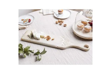 Bricka Beliani Edfu Light colored wood||White - Servering & borddekking - Brikker & tallerkener - Serveringsbrett & serveringsfat