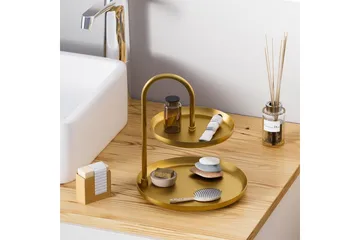 Dekorativt metalltilbehør Mirven - Gull - Servering & borddekking - Brikker & tallerkener - Serveringsbrett & serveringsfat