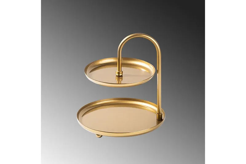 Dekorativt metalltilbehør Mirven - Gull - Servering & borddekking - Brikker & tallerkener - Serveringsbrett & serveringsfat