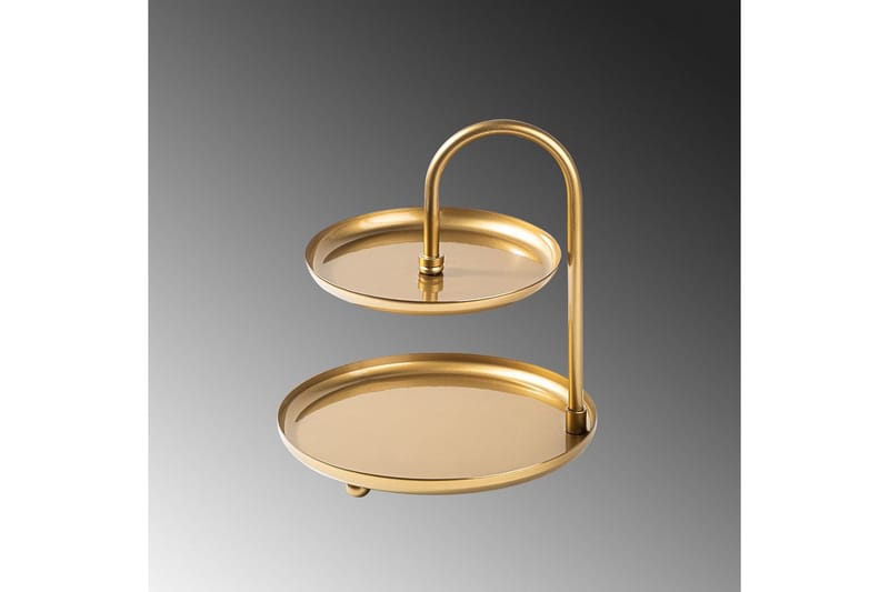 Dekorativt metalltilbehør Mirven - Gull - Servering & borddekking - Brikker & tallerkener - Serveringsbrett & serveringsfat