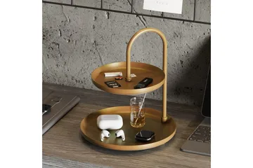 Dekorativt metalltilbehør Mirven - Gull - Servering & borddekking - Brikker & tallerkener - Serveringsbrett & serveringsfat