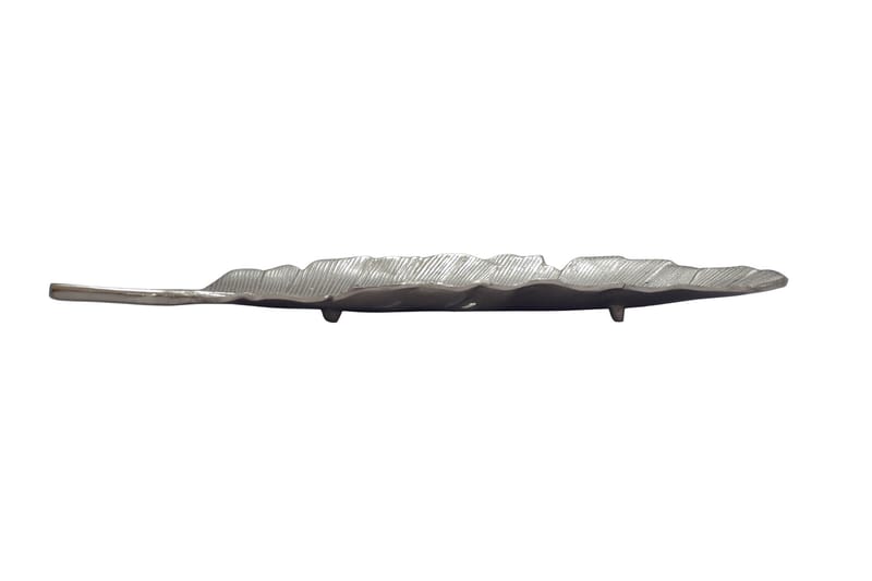 Kelvik dekorasjonsskål blad i aluminium - sølv - Servering & borddekking - Brikker & tallerkener - Serveringsfat