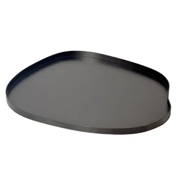 Ralven dekorasjonsfat 35 cm i metall med organisk design - matt svart - Servering & borddekking - Brikker & tallerkener - Serveringsbrett & serveringsfat